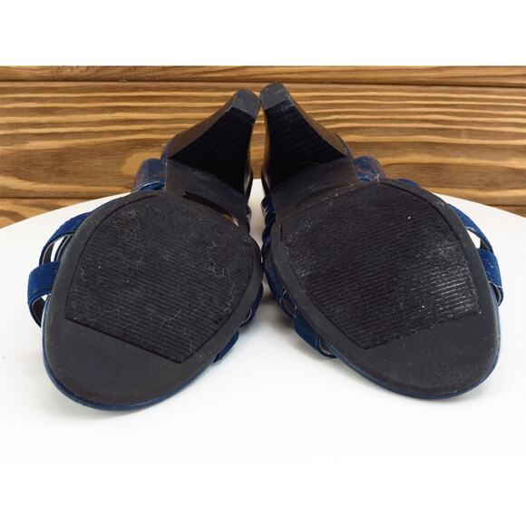 Karen Scott Size 6.5 Strappy Heel Blue Synthetic M Width Neema - Picture 10 of 10
